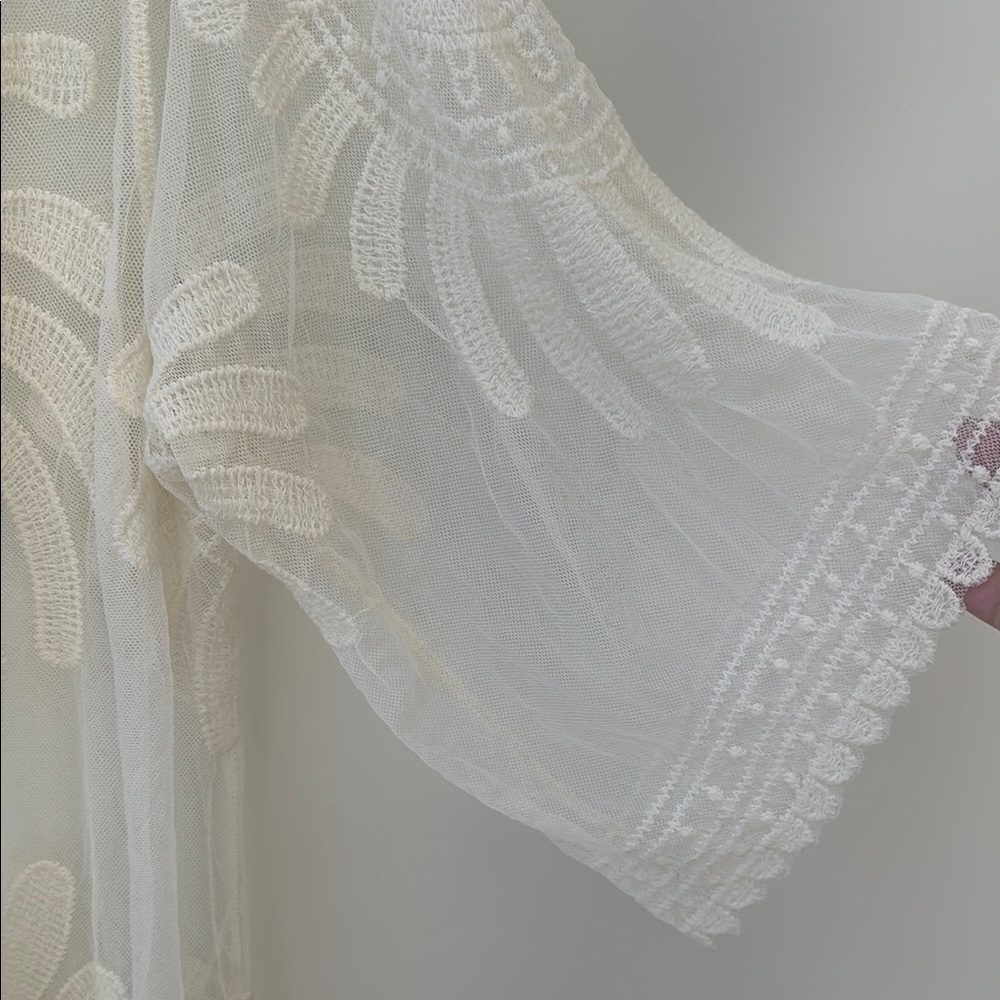 Rebellion Sz S Ivory Lace Swim Cover-Up • NWT! - Picture 5 of 9